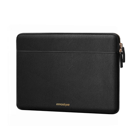 INNOSTYLE LuxLeather Laptop Sleeve Black 14in - 16in