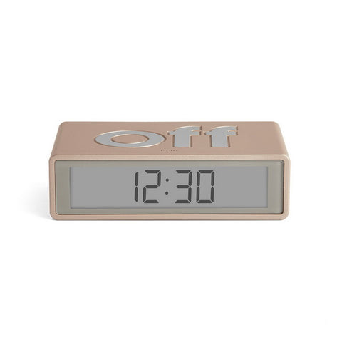 LEXON Flip Travel Reversible LCD Digital Alarm Clock