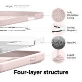 ELAGO MagSafe Soft Silicone Case for iPhone 13 Series - Lovely Pink