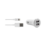 3SIXT Dual USB Car Charger 3.4A - Lightning