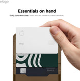 Elago Magnetic Vegan Leather Wallet 3 Card Holder Compatible with MagSafe