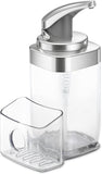 SIMPLEHUMAN Square Push Pump w Caddy 22oz - Brushed Nickel