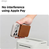 Elago Magnetic Vegan Leather Wallet 3 Card Holder Compatible with MagSafe