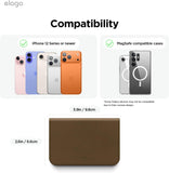 Elago Magnetic Vegan Leather Wallet 3 Card Holder Compatible with MagSafe