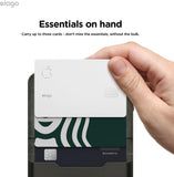 Elago Magnetic Vegan Leather Wallet 3 Card Holder Compatible with MagSafe