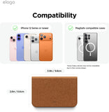 Elago Magnetic Vegan Leather Wallet 3 Card Holder Compatible with MagSafe