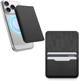 Elago Magnetic Vegan Leather Wallet 3 Card Holder Compatible with MagSafe