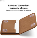 Elago Magnetic Vegan Leather Wallet 3 Card Holder Compatible with MagSafe
