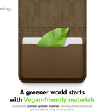 Elago Magnetic Vegan Leather Wallet 3 Card Holder Compatible with MagSafe