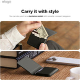 Elago Magnetic Vegan Leather Wallet 3 Card Holder Compatible with MagSafe