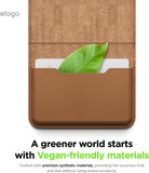 Elago Magnetic Vegan Leather Wallet 3 Card Holder Compatible with MagSafe