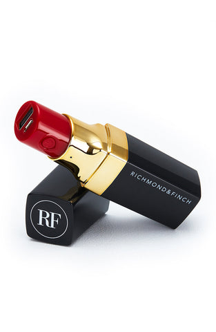 RICHMOND & FINCH Lipstick Power Bank 2600mAh w Cables