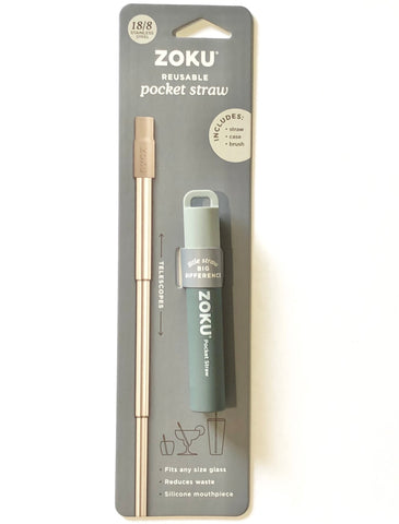 ZOKU Pocket Straw Two-Tone