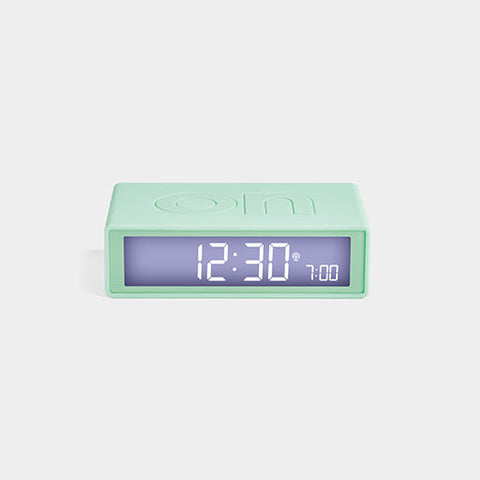 Despertador Lexon Flip Classic - Reversible, Recargable USB-C, Pantalla LCD Táctil, Función Snooze | 15 Colores, Ideal Para Mesita De Noche (Morado)