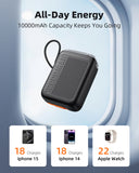 INNOSTYLE TransiMini FlexCharge 10000 with Built In Retractable 60cm Cable 30W