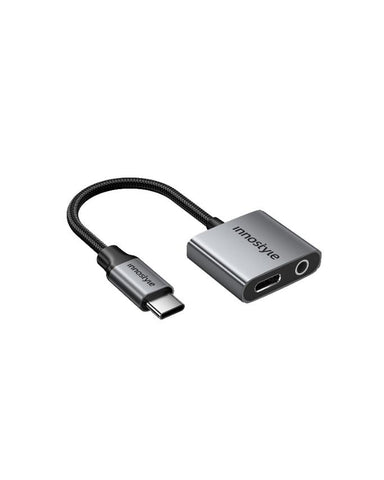 Innostyle NexaLink 2 in 1 USB-C to USB-C female & 3.5mm audio jack adapter PD60W