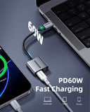 Innostyle NexaLink 2 in 1 USB-C to USB-C female & 3.5mm audio jack adapter PD60W
