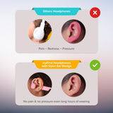 myFirst Headphones Airwaves Open-Ear Air Conduction Wireless Headphones for Kids