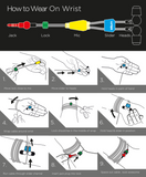 WRAPS Core Series Wearable In-Ear Earphones w Mic