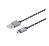 3SIXT BLK Cable USB-A to Micro USB 1m