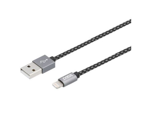 3SIXT BLK Cable USB-A to Lightning 1m