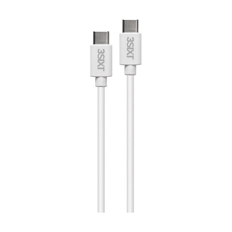 3SIXT Charge and Sync USB-C to USB-C Cable 1.0m - White