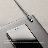 ELAGO Genuine Leather Mouse Pad (w Cable Magnet)