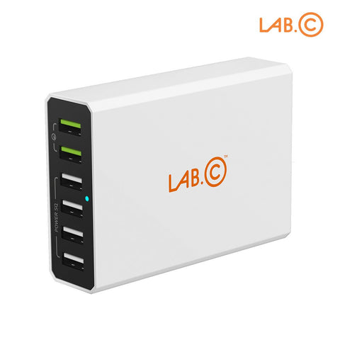 LAB.C X6 6-Port USB Wall Charger QC 3.0 60W