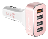 LAB.C 4-Port Qualcomm Quick Charge 3.0 Car Charger