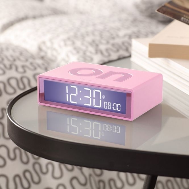 LEXON Flip+ Reversible LCD Digital Alarm Clock Mission Shop